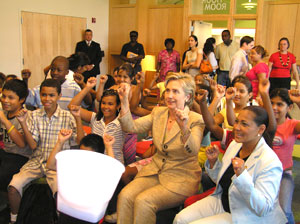 Hilary Clinton at Bronx Library