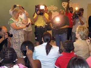 Hilary Clinton at Bronx Library